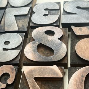 Vintage Wood Letterpress Numbers 2”and 3” Printer Type – Antique Printing Blocks